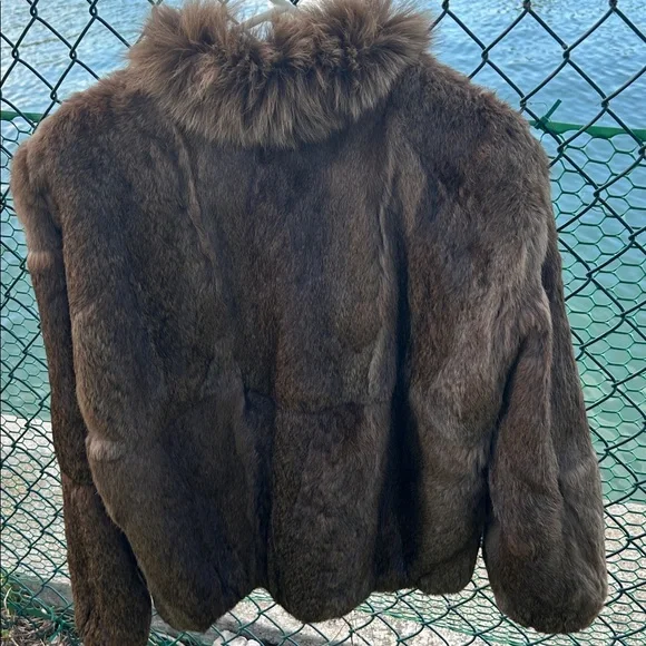 Vintage Brown real Fur Jacket - Picture 6 of 9